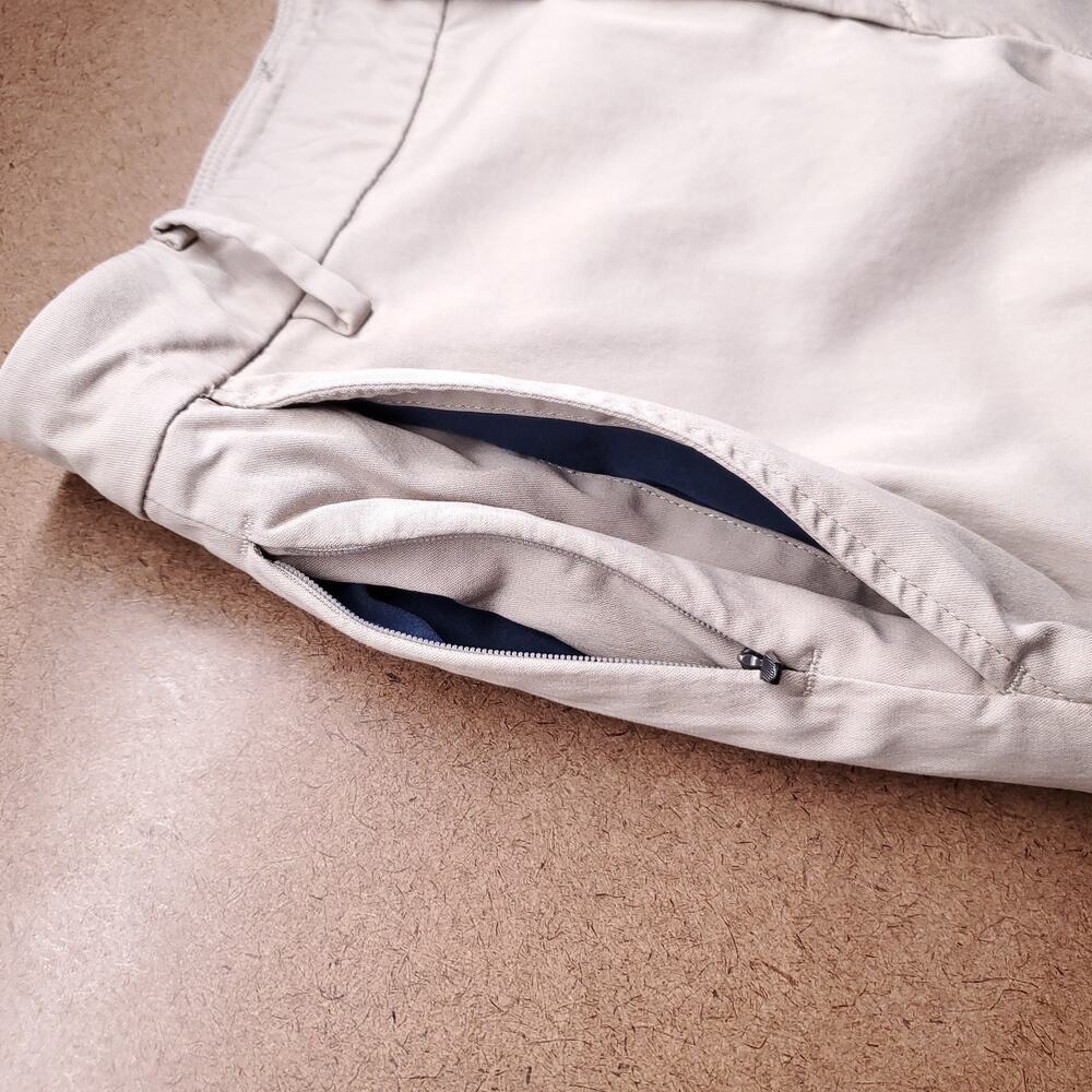 Birddogs Stretch Khakis Slim Fit Pants Men 30x32 Beige Stretch Zip Hip Pockets - Picture 8 of 9